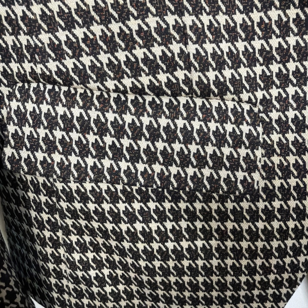 Liverpool Los Angeles Womens Small Blazer Jacket Houndstooth Open Front Knit - Picture 4 of 8